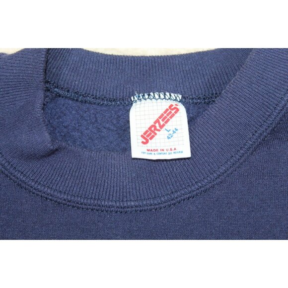 Vintage Pan Am Airline 80s Mens Pullover Crew Neck Sweatshirt RARE S/S Soft L - Picture 4 of 6